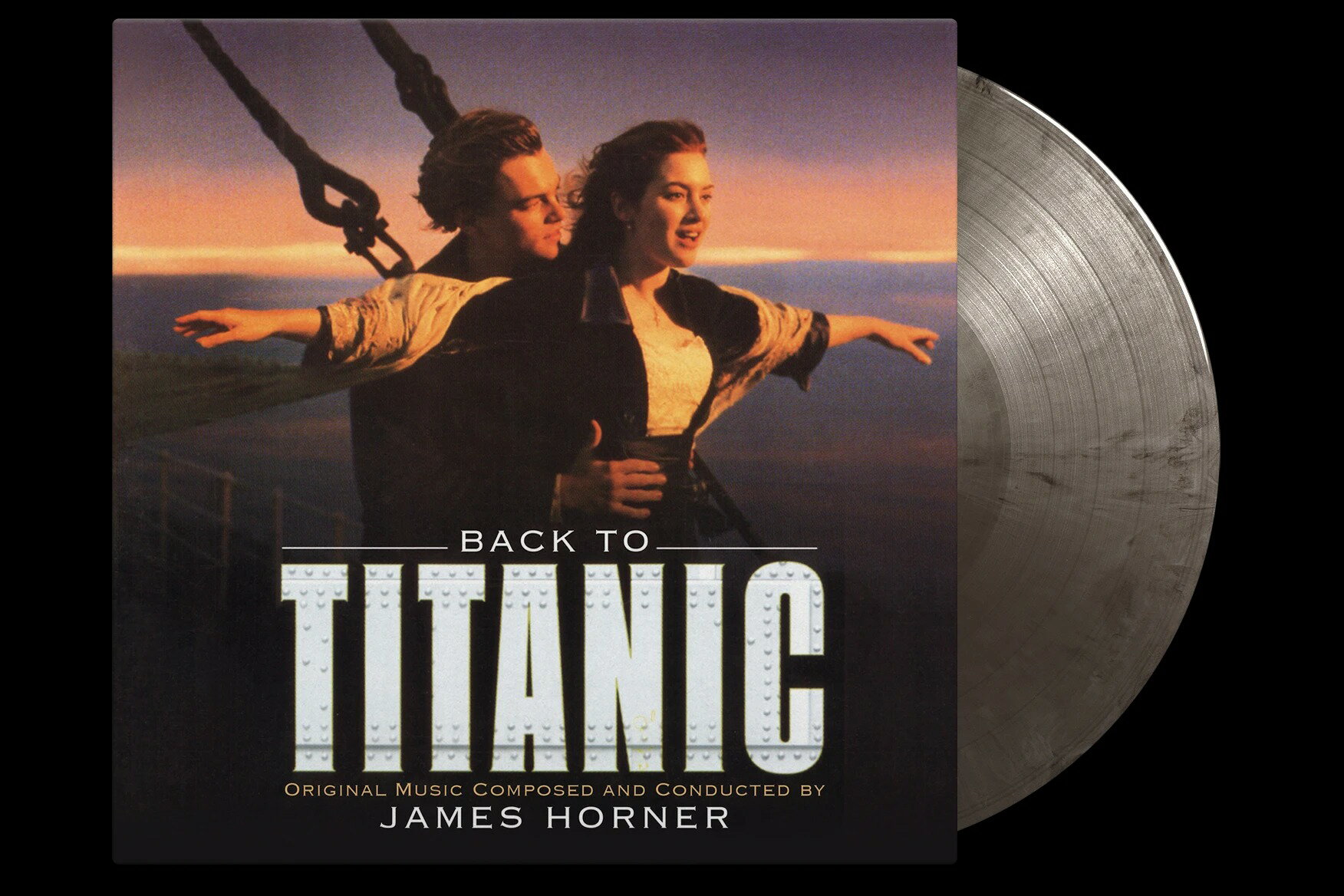 【停看聽音響唱片】【黑膠LP】重返鐵達尼號25週年紀念編號版 (銀黑色大理石彩膠 2LP)