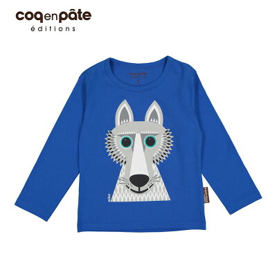 【COQENPATE】法國有機棉童趣 長袖 T-SHIRT - 野狼