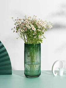 新款/北歐簡約創意玻璃花瓶U形羅馬柱式花器客廳餐桌插花花瓶裝飾擺件免運 可開發票-青木鋪子