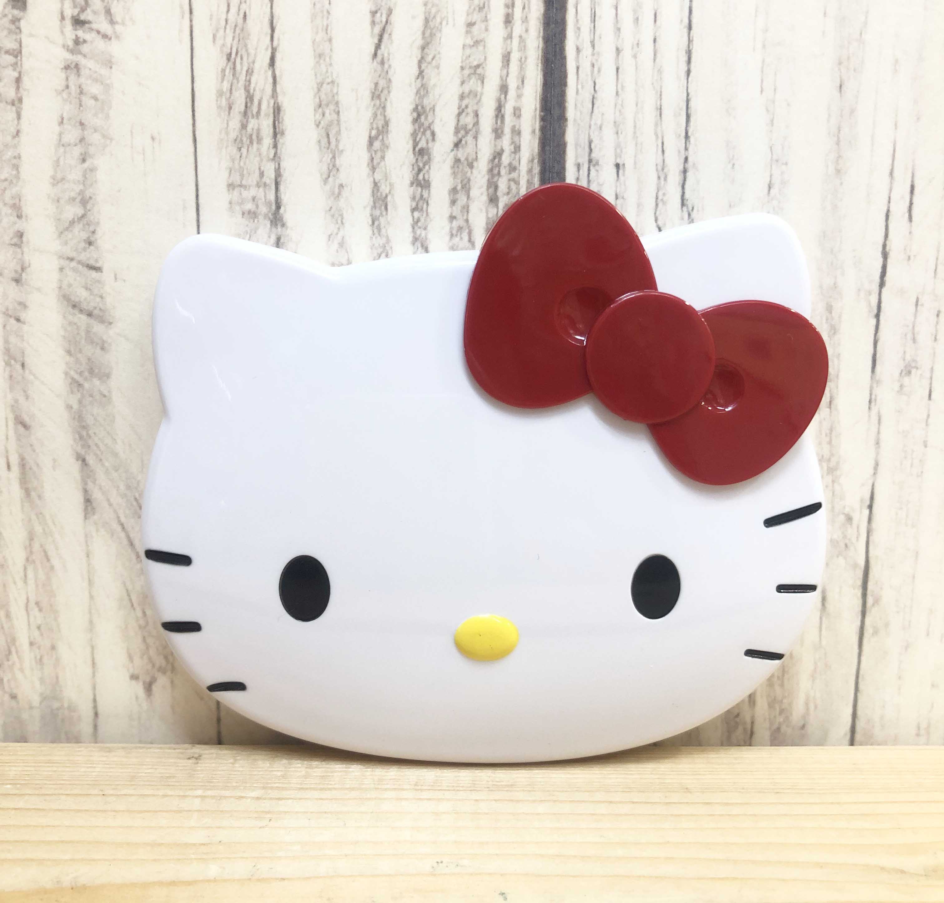 【震撼精品百貨】Hello Kitty 凱蒂貓~日本SANRIO三麗鷗 Kitty 隨身摺疊鏡梳-大頭*80912