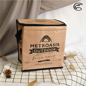 ADISI 方形保冷袋AS20041 復古時尚風格 / 城市綠洲 (露營踏青、食物保鮮、簡易攜帶)