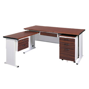 【 IS空間美學】BTH150L秘書桌(整組)(2023-B-181-3) 辦公桌/職員桌/辦公家具/電腦桌
