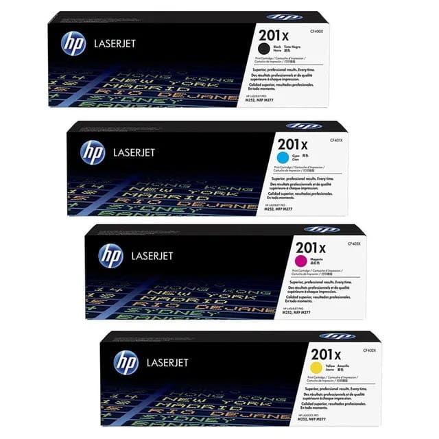 HP 201X LaserJet 原廠高容量碳粉匣 CF400X/CF401X/CF402X/CF403X 適用 M252dw/M277dw