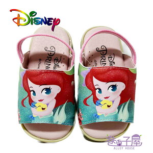 DISNEY迪士尼 童鞋 小美人魚 艾莉兒 手工涼鞋 寶寶鞋 [320076] 綠 MIT台灣製造【巷子屋】