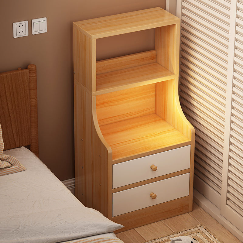 床頭桌雙層臥室簡易櫃子簡約迷你小戶型床頭櫃家用/儲物床邊櫃