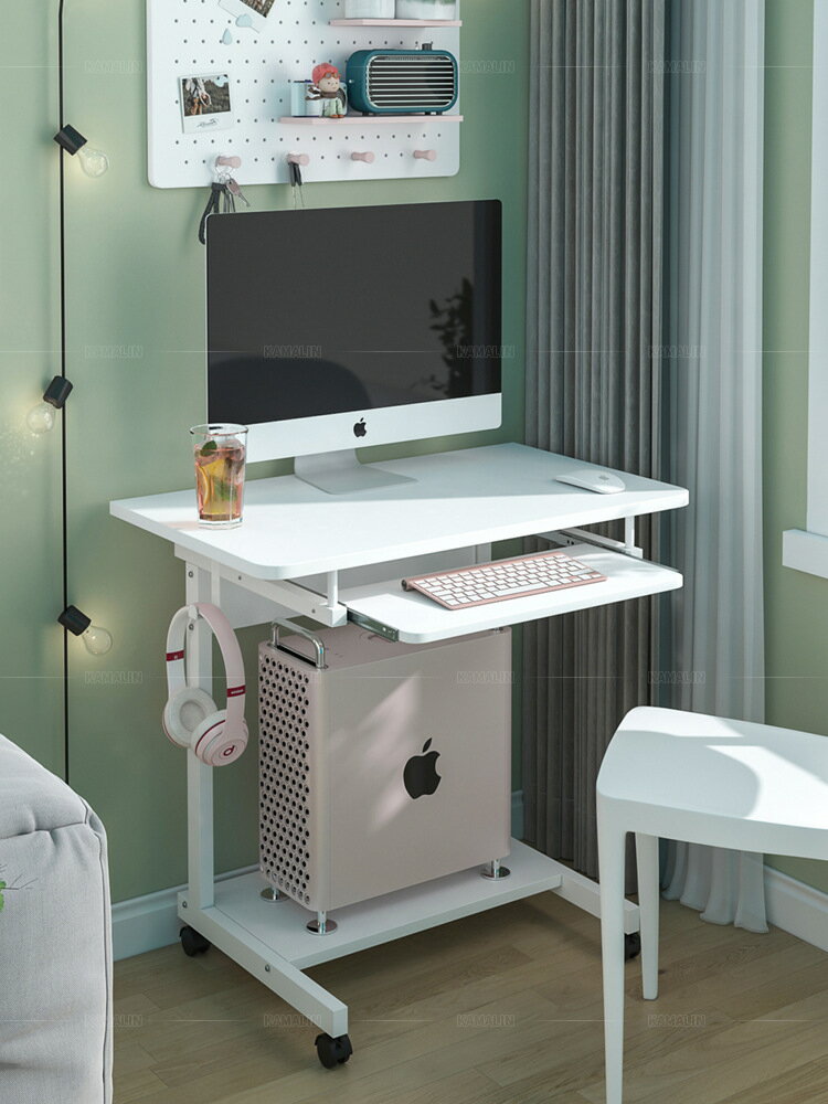 電腦桌臺式家用移動小型書桌臥室桌子簡易出租屋學習寫字桌讀書臺