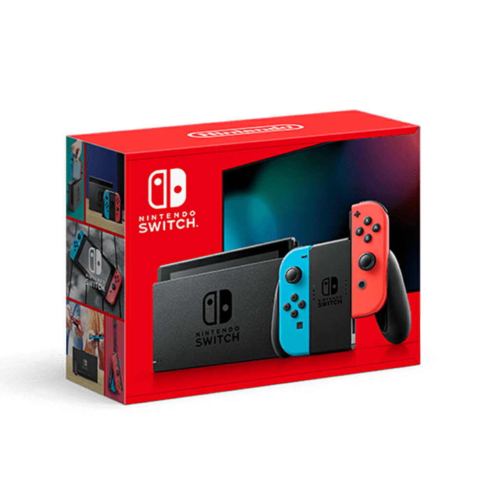【御玩家】NS Switch 紅藍主機 主機組 電力加強版 日規原廠主機 主機非人為1年保固 1