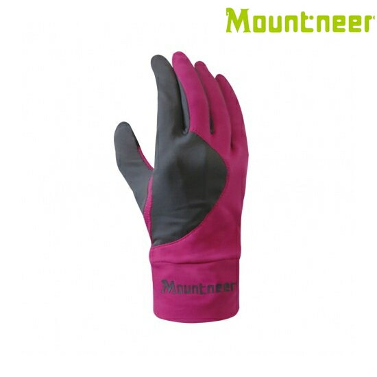 Mountneer 山林 中性款 抗UV觸控手套 11G07 33 桃紅
