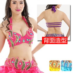 亮麗耀眼肚皮舞衣服+腰封(肚皮舞服肚皮舞上衣拉丁舞衣拉丁舞服裝.練習成果展演出服表演服舞蹈服國標舞衣國標舞服.珠繡亮片文胸綁帶腰巾腰鏈腰帶腰鍊配件飾品.專賣店特賣會.推薦哪裡買)E331-M0087