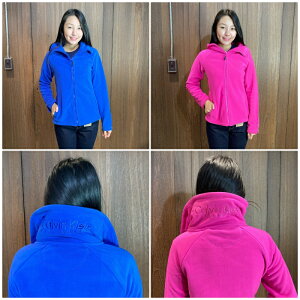 美國百分百【全新真品】Calvin Klein 刷毛外套 立領 外套 長袖 刷毛 上衣 寶藍 粉紅 S號 B529