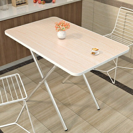 折疊桌 擺攤可折疊桌家用餐桌簡易便攜式飯桌出租房正方形小戶型吃飯桌子T