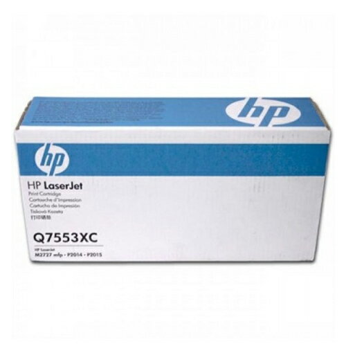 HP 黑色原廠碳粉匣(高印量) / 個 Q7553XC 53X