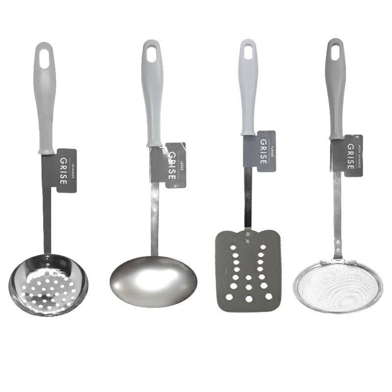 大賀屋 日本製 ECHO GRISE 瀝湯勺 不鏽鋼 湯匙 湯勺 鍋鏟 濾油勺 瀝湯勺 湯匙 瀝湯匙 J00013351