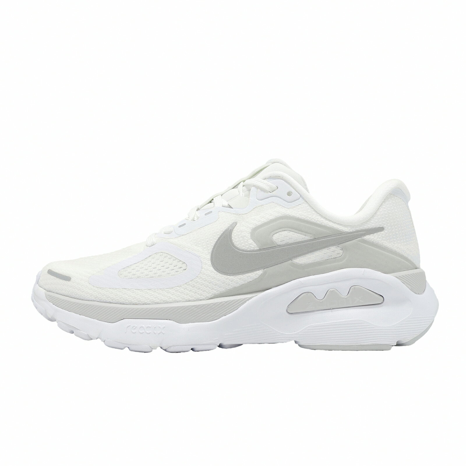 Nike 慢跑鞋 Wmns Structure Plus 女鞋 白 銀 緩震 支撐 HQ3049-100