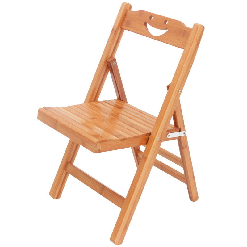 折疊小椅子小板凳家用陽臺休閑凳子洗腳靠背椅楠竹實木凳子免安裝 全館免運