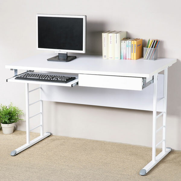 馬克120cm辦公桌-加厚桌面(附抽屜.鍵盤架)❘電腦桌/書桌/工作桌/辦公桌【YoStyle】