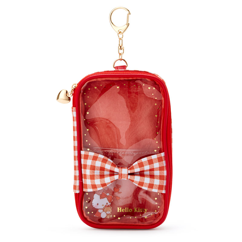 【震撼精品百貨】凱蒂貓 Hello Kitty~日本SANRIO三麗鷗 KITTY人形立牌收納包-蝴蝶結*38747
