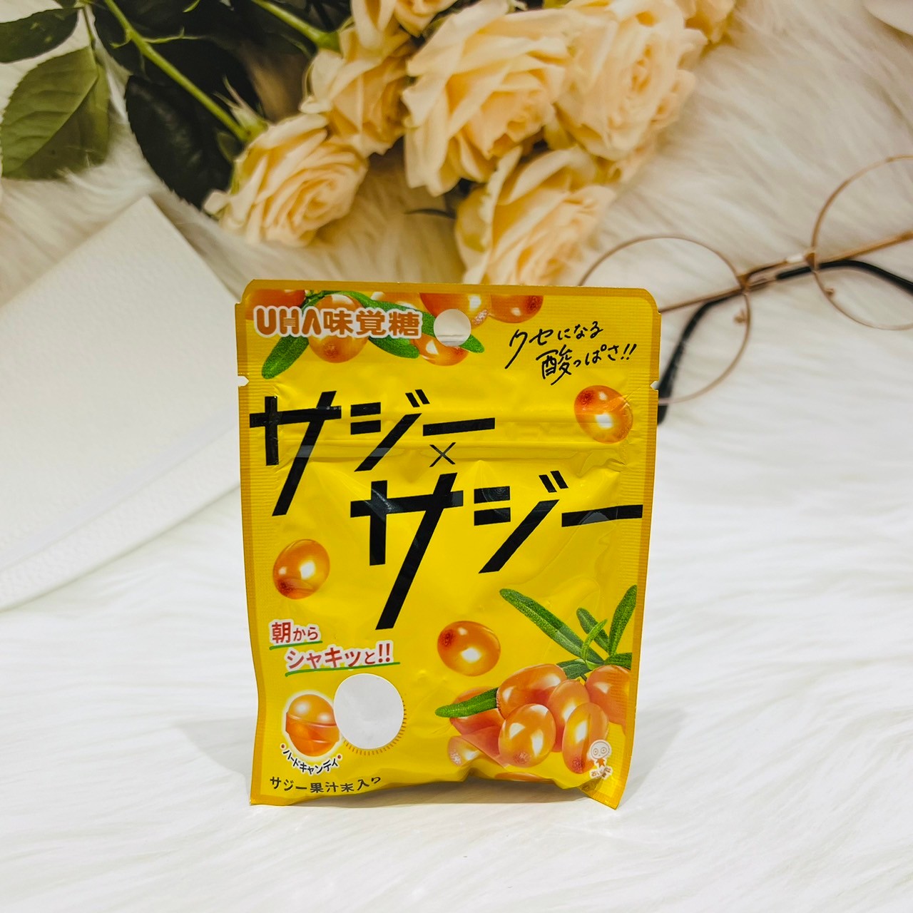 日本 UHA 味覺糖 沙棘糖 23g 沙棘果汁風味糖 果汁糖果 硬糖 沙棘果｜全店$299 全家取貨免運｜滿額折500｜APP下單最高賺19%點數⚡