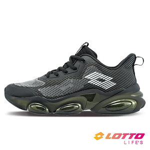 LOTTO樂得-義大利第一品牌 男款天行者 氣墊籃球鞋 [LT1AMB3390] 黑【巷子屋】