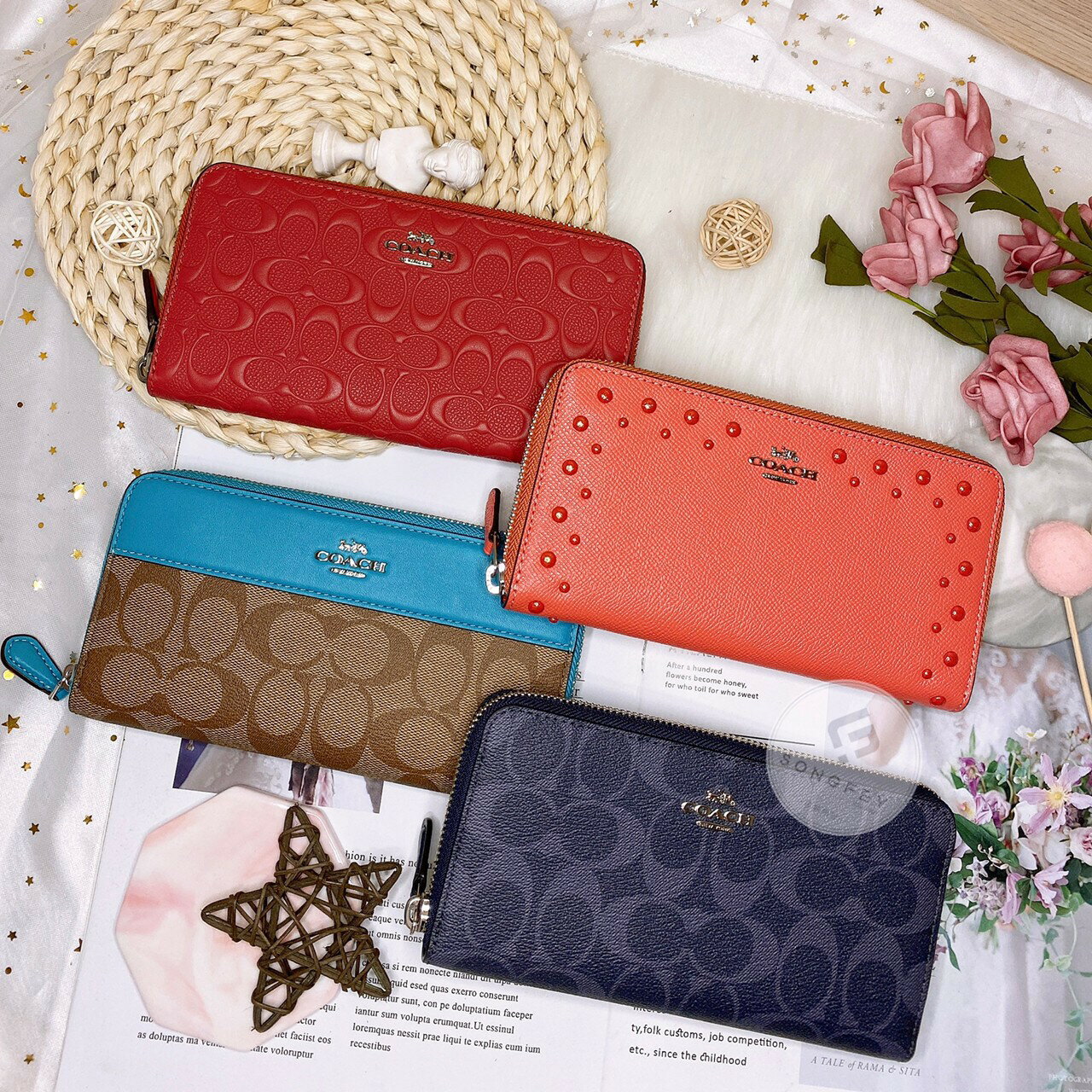 美國代購 臺灣現貨 Coach 限定款 ㄇ型 拉鍊長夾【送禮精選★APP下單點數4倍送】