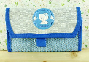 【震撼精品百貨】Hello Kitty 凱蒂貓-凱蒂貓皮夾/短夾-藍色*92024