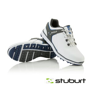 【 Stuburt 】 英國 百年品牌 高爾夫球鞋 科技防水練習鞋 ｜EVOLVE 3.0 SPIKELESS SBSHU1128 白/淺灰