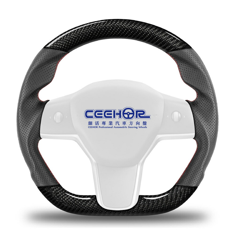 [細活方向盤] 正碳纖維款 MODEL 3 MODEL Y TESLA 特斯拉 變形蟲方向盤