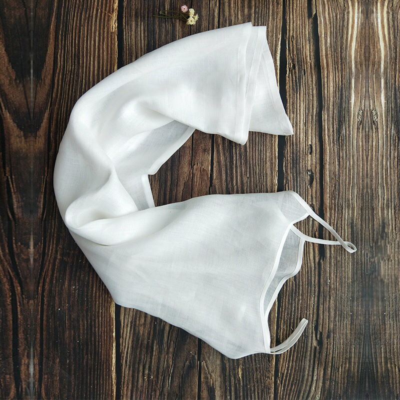 內襯/波波小百合棉麻內搭細肩帶打底襯裙輕薄苧麻寬鬆中長裙亞麻連衣裙睡衣