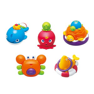 Toyroyal 樂雅 洗澡玩具(章魚/螃蟹/海獅/烏龜/鯨魚)【甜蜜家族】