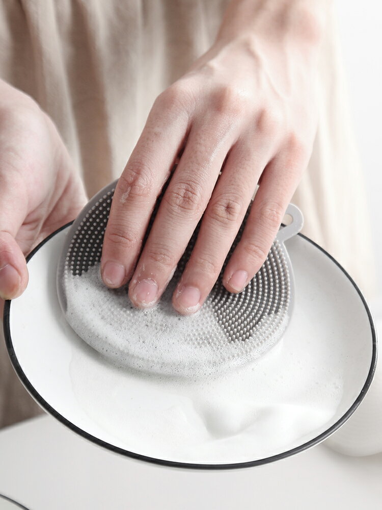 硅膠洗碗刷家用多功能廚房清洗布去污神器百潔布洗碗刷洗鍋盤刷子
