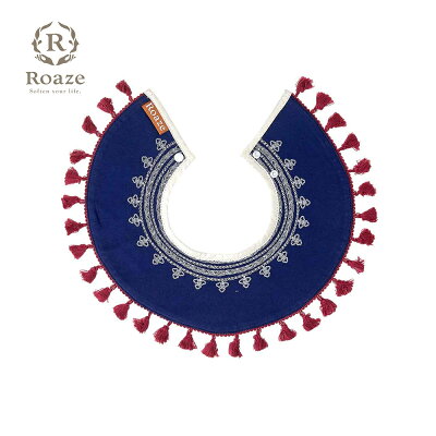【Roaze】柔仕典雅圍兜 藏藍流蘇
