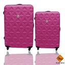 Gate9花花系列ABS霧面兩件組28吋+24吋輕硬殼旅行箱/行李箱