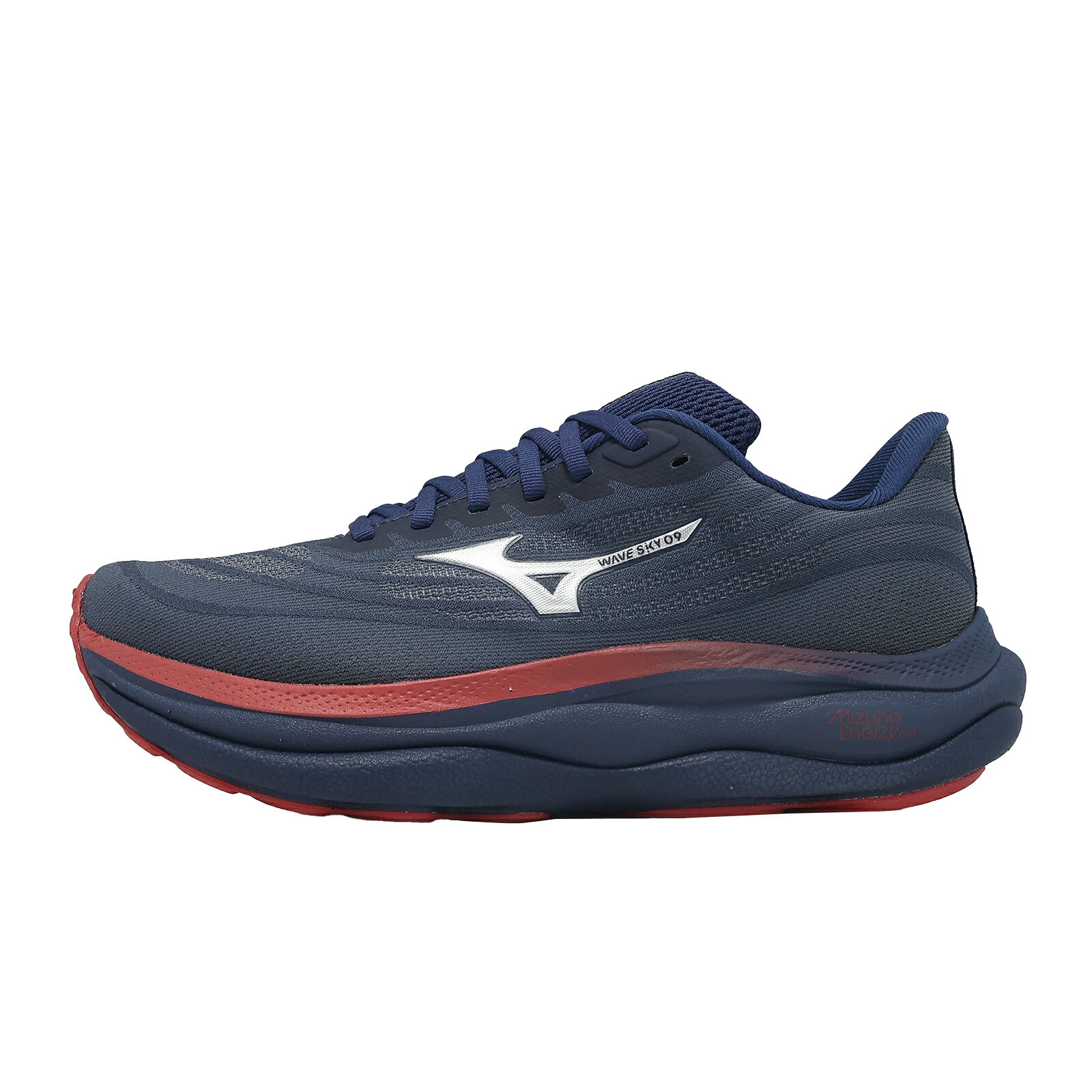 Mizuno 美津濃 慢跑鞋 Wave Sky 9 超寬楦 男鞋 藍 厚底 緩震 運動鞋 J1GC2511-65