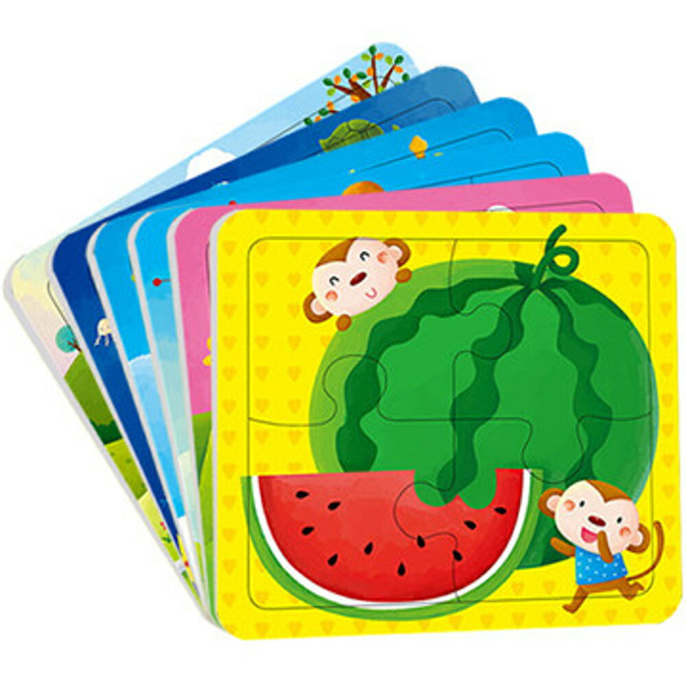 兒童拼圖益智玩具2-3-6歲男女寶寶小孩手工早教智力紙質卡通拼板 全館免運