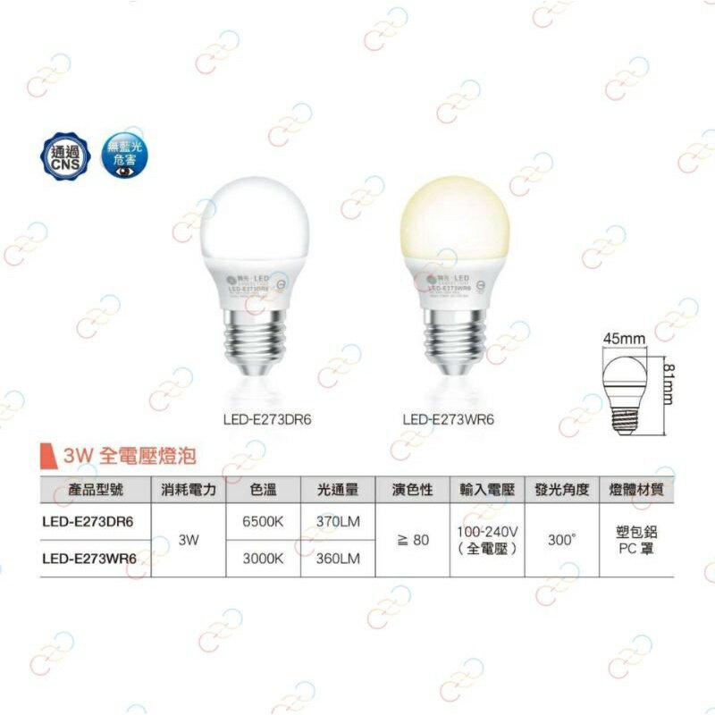 ［免運/保固二年］舞光 LED E27 3W 7W 10W 12W 16W 燈泡 球泡 No1 (A Light) 1