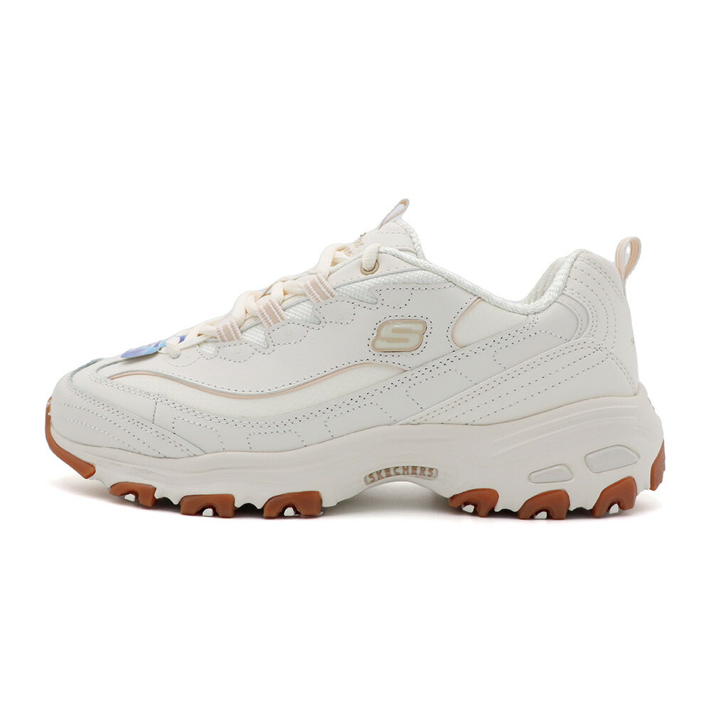 【全館滿額折】 Skechers D Lites-Good Neutral 米白 網布 休閒 運動 老爹鞋 女款 J2685【新竹皇家1498070FWT】