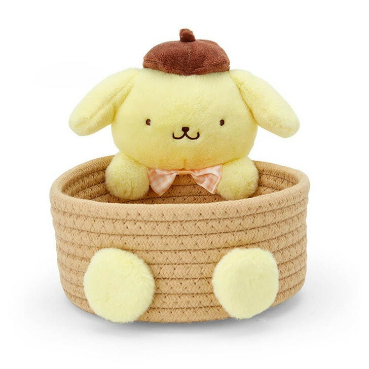 【震撼精品百貨】布丁狗 Pom Pom Purin ~日本SANRIO三麗鷗 布丁狗玩偶造型收納籃M*88663