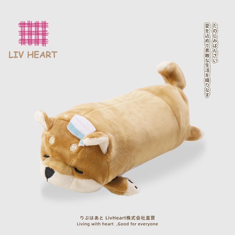 【39.8萬人收藏該品牌】LIVHEART 呼嚕學院 小太柴犬護手墊玩偶公仔毛絨玩具創意手腕墊