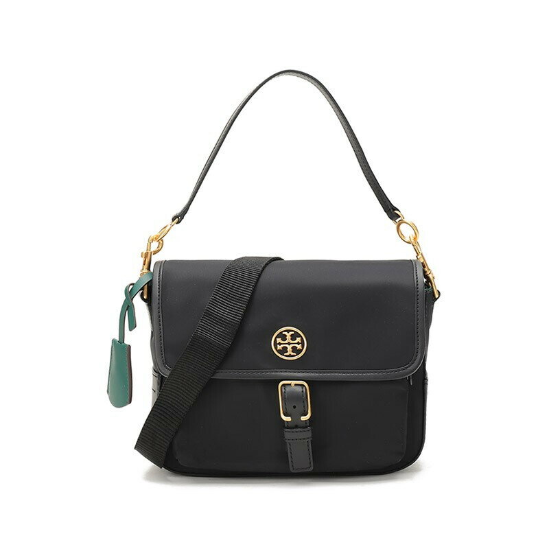 精選★TORYBURCHTB女包PIPER系列織物/聚氨酯合成革手提單肩斜跨包 斜背包黑色74651(預購)~【購物節優惠★菲尼斯 國際精品↘3折起】