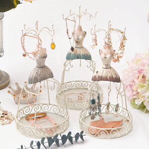 天天特價復古首飾架歐式項鏈架耳環展示架飾品架擺件鐵籠娃娃道具