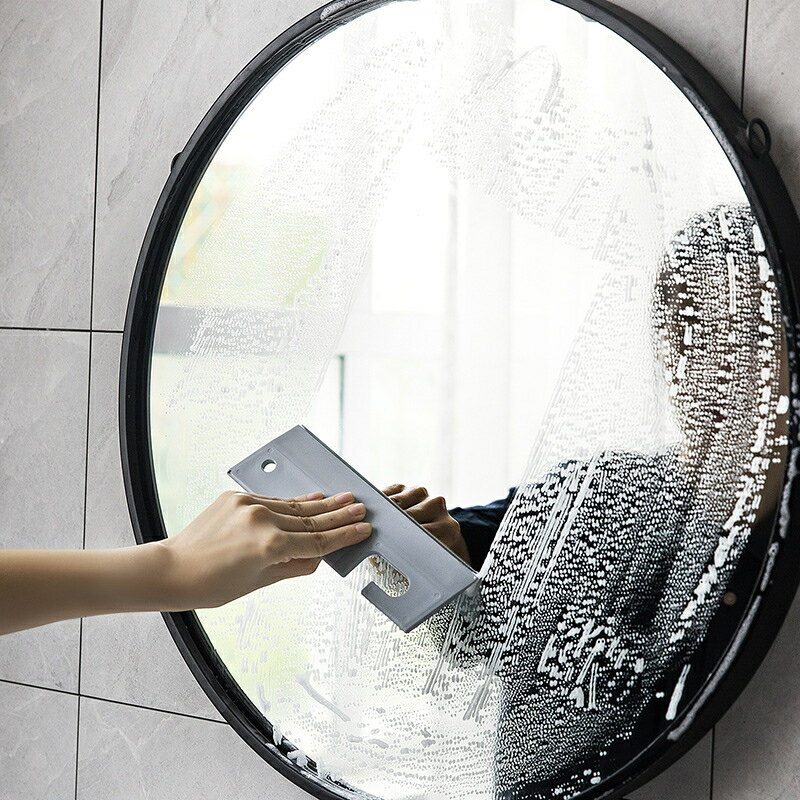 【台灣現貨】日式玻璃清潔刮水器 可懸掛 浴室鏡子 矽膠刮水板 多用玻璃刮 #丹丹悅生活