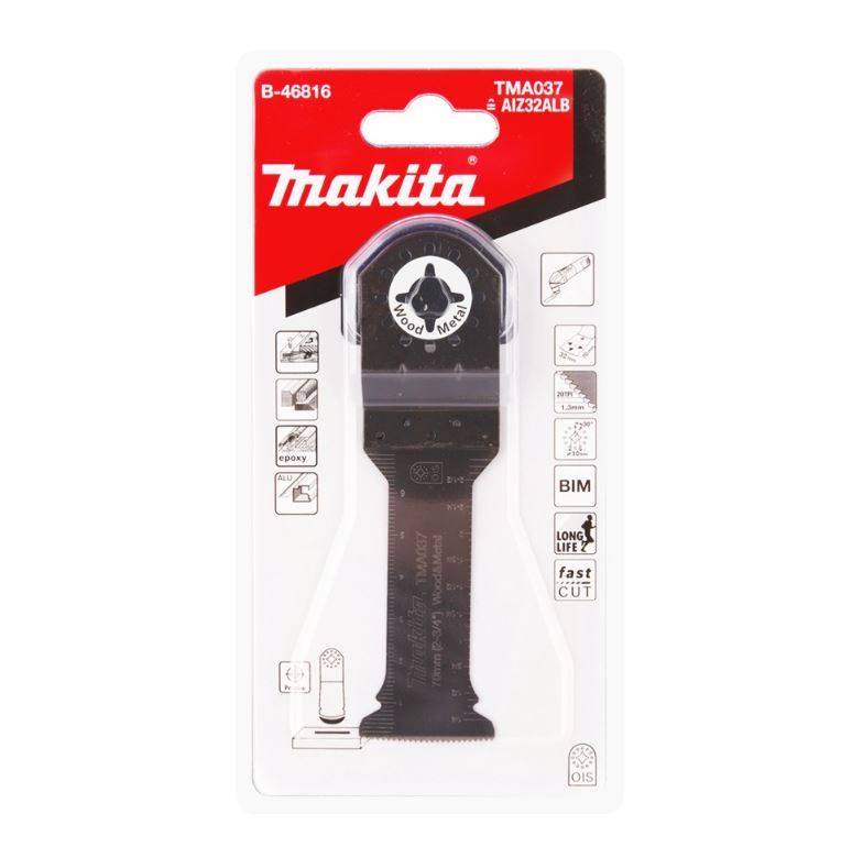 MAKITA 牧田 磨切片 B-46816 刀片 TMA037 高碳鋼 木材 嵌釘板 硬木 直切鋸片 磨切機 切片