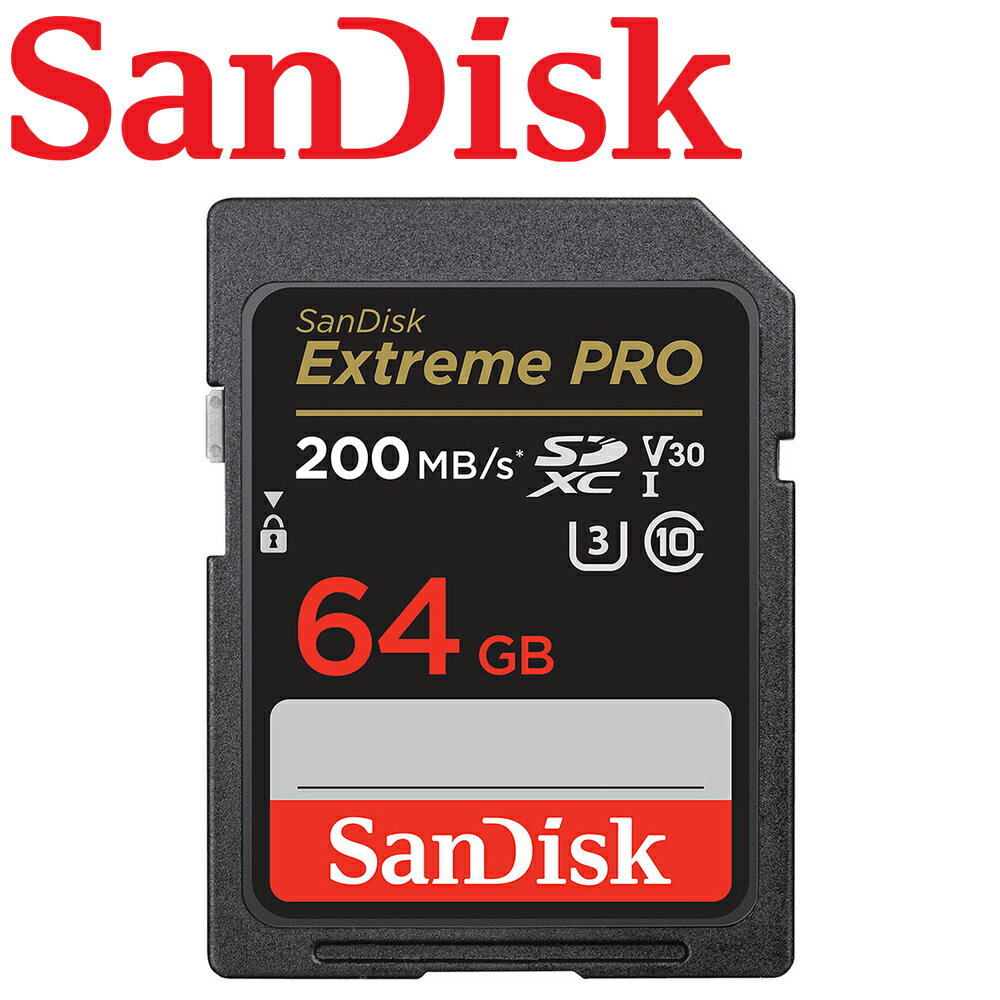 【公司貨】SanDisk 64GB Extreme Pro SD SDXC U3 V30 記憶卡