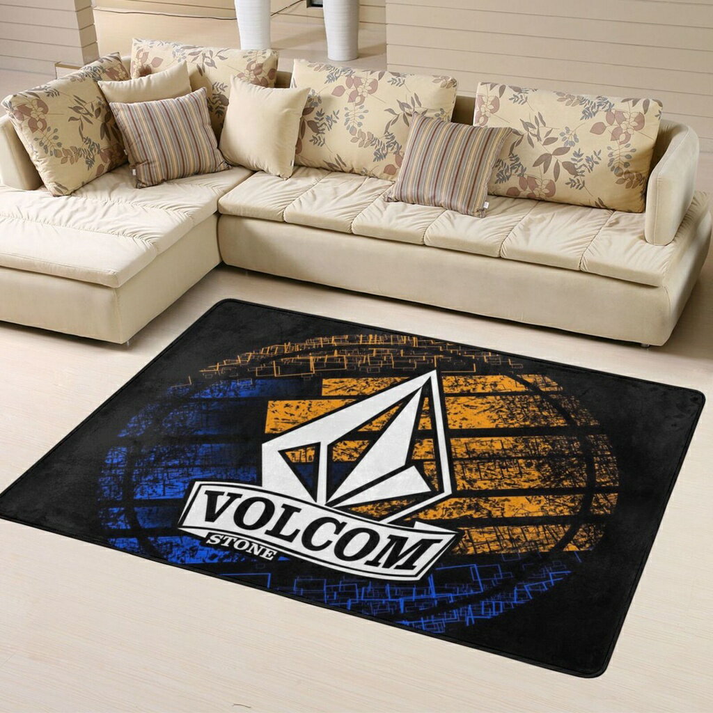 Volcom 120 * 160 厘米室內客廳墊防滑背襯家居裝飾地板地毯時尚耐用柔軟