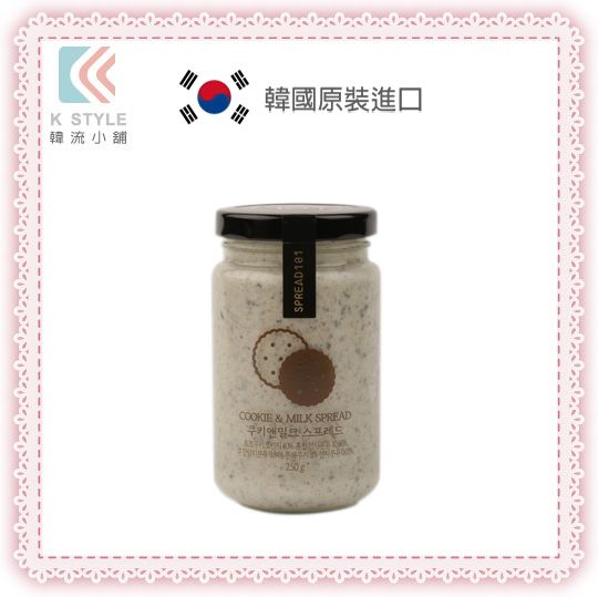 <br/><br/>  韓國  Omukshop  牛奶抹醬 OREO風味抹醬 250g Spread 101<br/><br/>