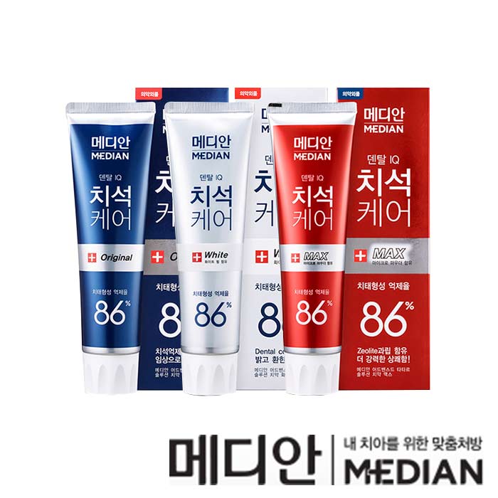 韓國 Median 愛茉莉 麥迪安 86% 強效淨白去垢牙膏 120g 皮諾丘 朴信惠