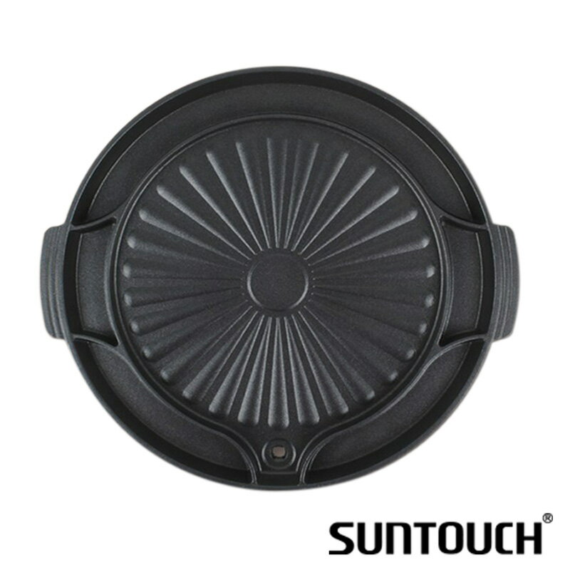 韓國製 SUNTOUCH 夯肉不沾6格烤盤 40cm(含把手) 多格 6格烤盤 韓式烤盤 烤肉 燒肉 蒸蛋 烤肉盤 中秋