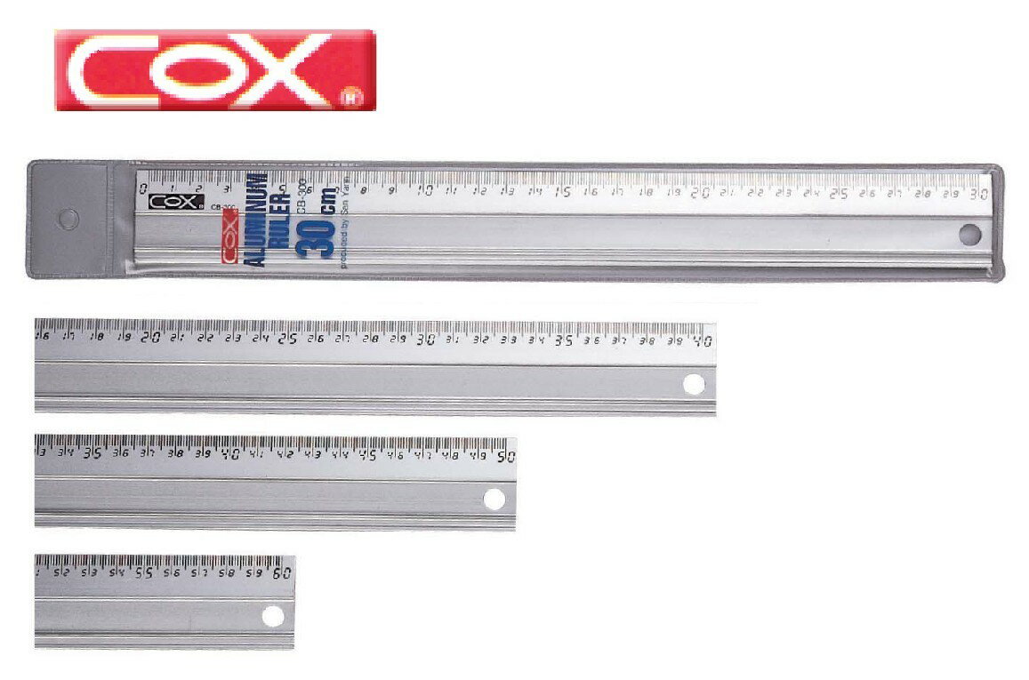 COX 三燕 CB-300 鋁合金直尺 (30公分)