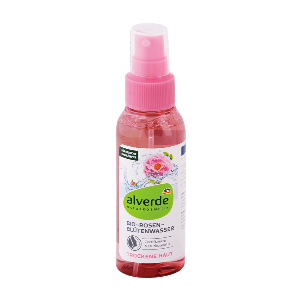 【心心哈德】德國 DM alverde 玫瑰花瓣水100ml 化妝水 肌膚保濕 瞬間保水 附發票｜全場下殺★滿額再享折扣