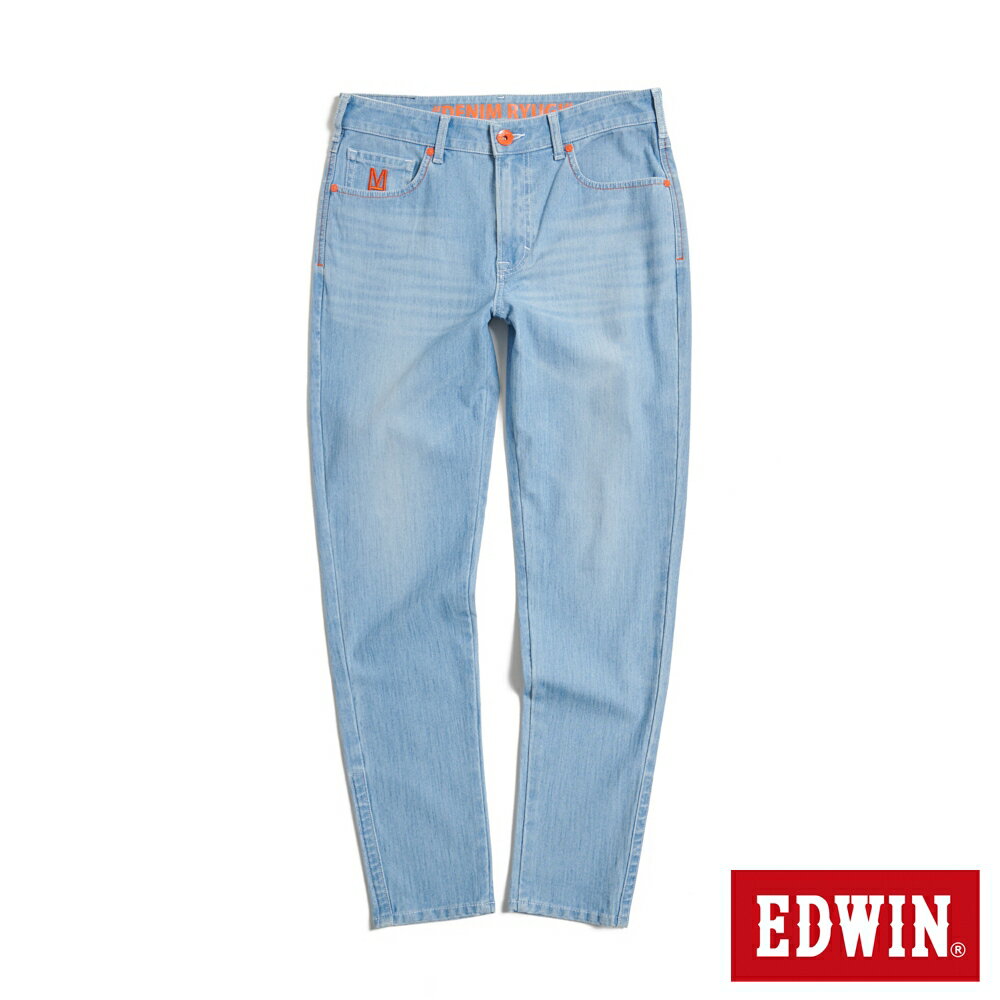 EDWIN 大師系列 JERSEYS迦績 大師8.0超彈性錐形褲-男款 拔淺藍